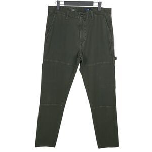 AG Adriano Goldschmied Pants Mens 32x31 Olive Green Ridge Carpenter Relaxed NEW